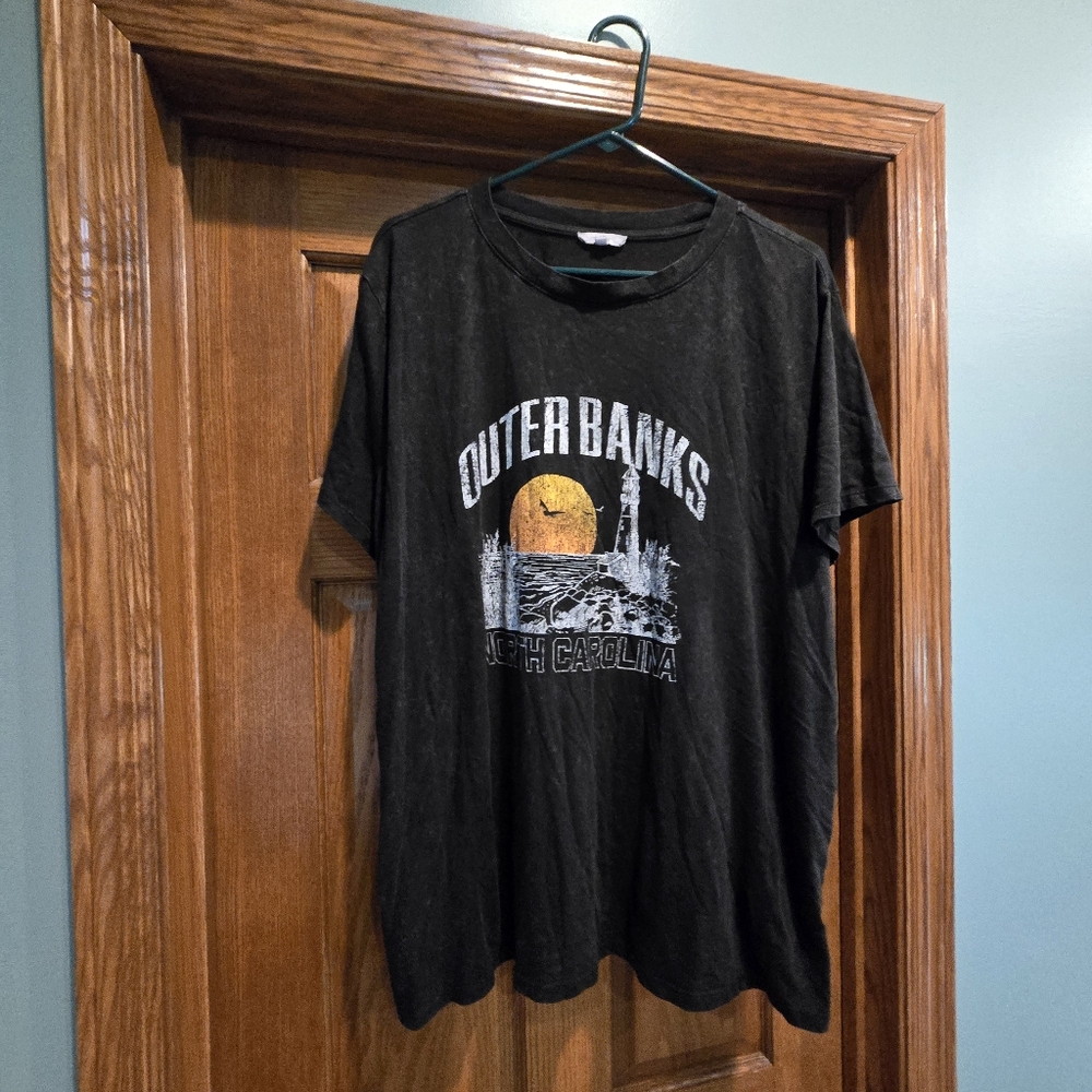 Maurices Outer Banks Graphic Tee in Black and Orange